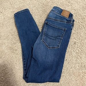 Womens American Eagle High Rise Jeggings